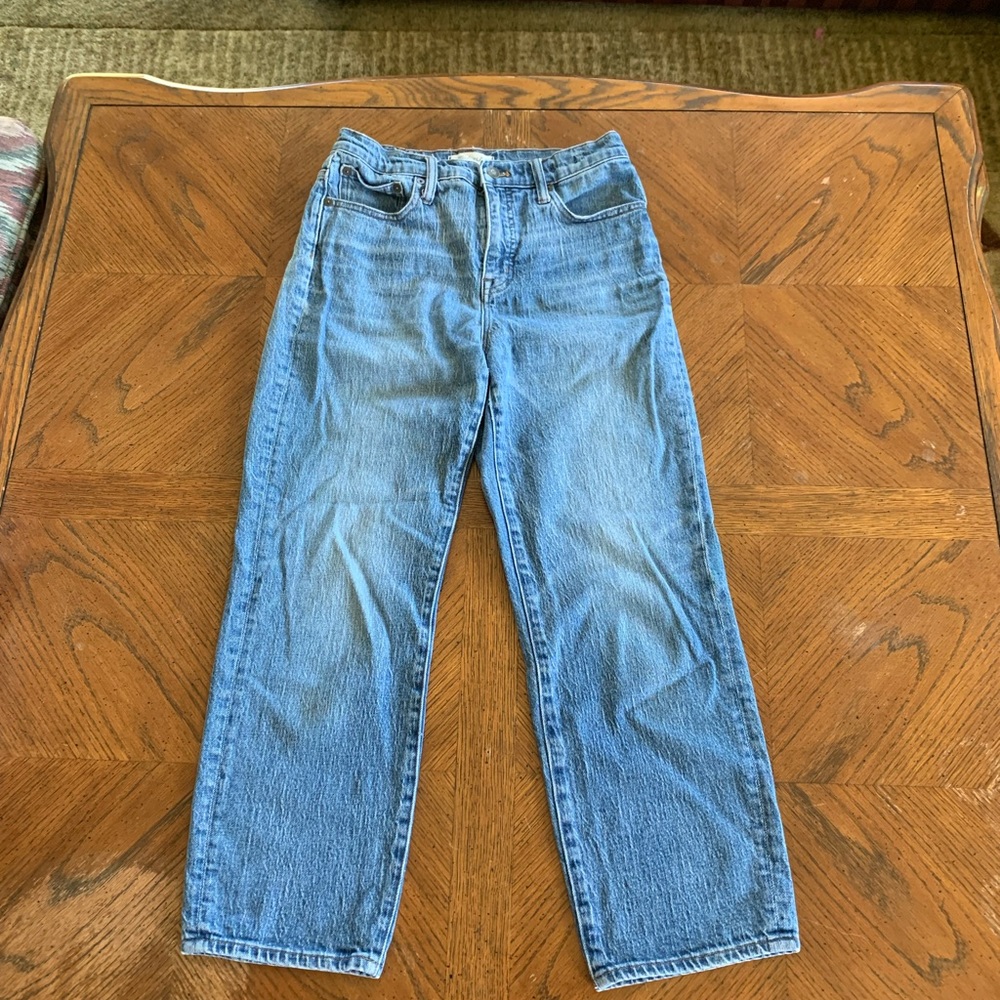 Madewell classic straight jeans!